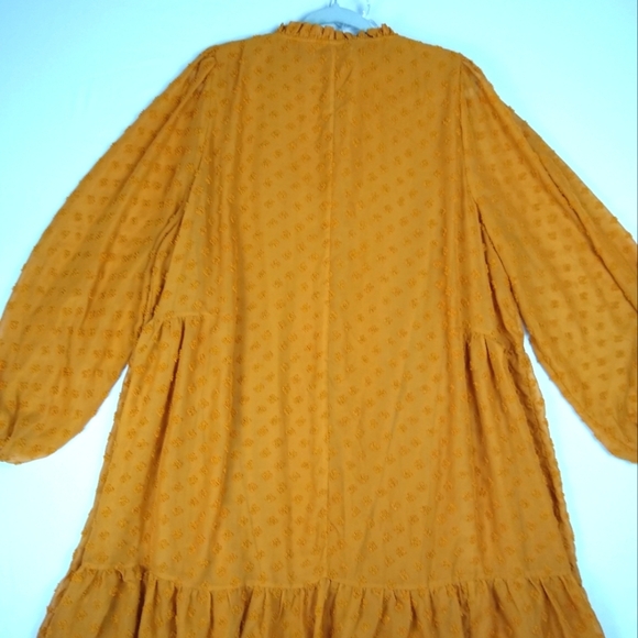 ALTAR'D STATE A Beautiful Soul Orange Dress Swiss Dots Women's Size C, 3X, 22-24 - Picture 4 of 9